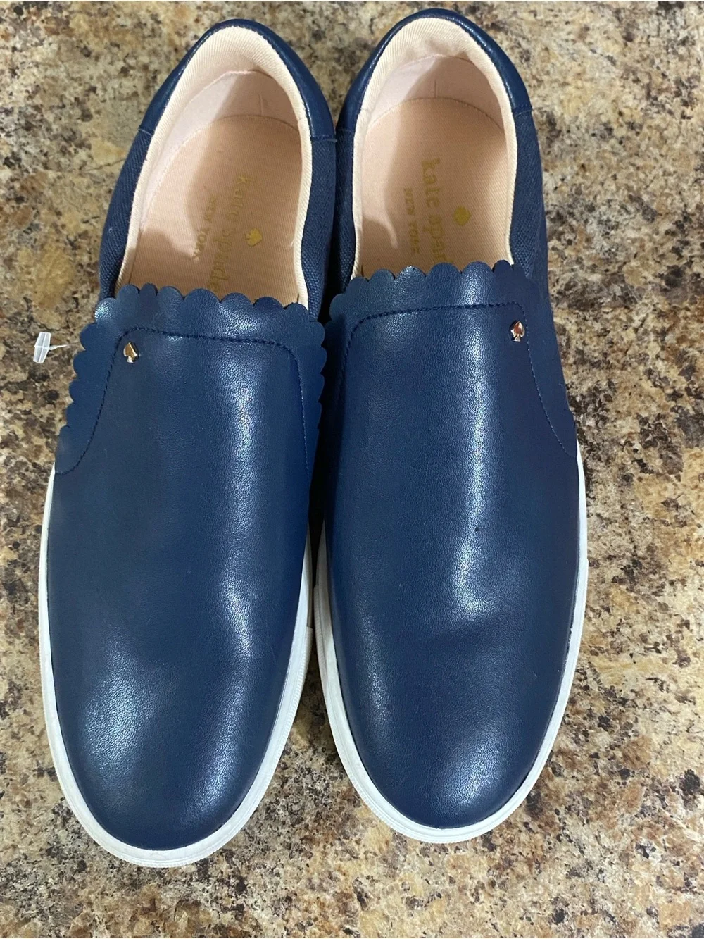 Kate Spade New York Navy/Gold Loafer Women’s Slip on shoes Size 8.5
